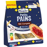 Petits pain grillés au blé complet PASQUIER, sachet 225g