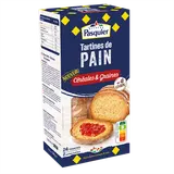 Tartines de pain céréales & graines PASQUIER, paquet de 24tranches, 240g