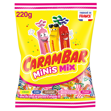 Bonbons Mini Mix CARAMBAR - Sachet de 220g