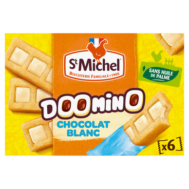 Gâteaux Doomino chocolat blanc - ST MICHEL - x6 - 180g