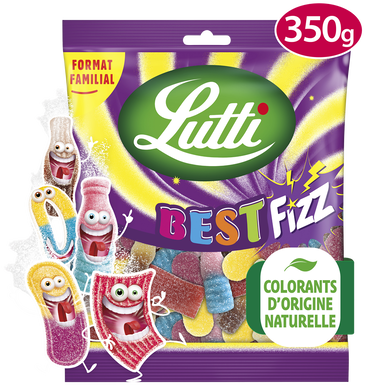 Bonbons Bestfizz piquants LUTTI - Sachet de 350g