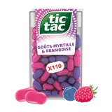 Bonbon TIC TAC framboise et myrtille, étui T110 54g