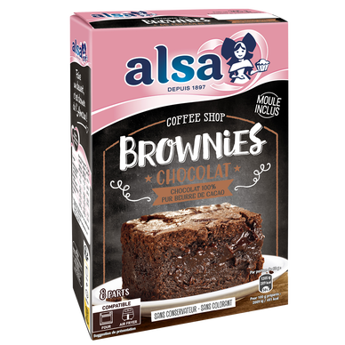 Préparation brownies ALSA paquet 305G