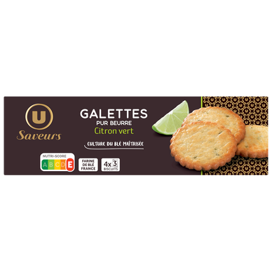 Biscuits Galettes au citron vert 100g
