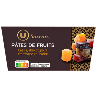 Assortiment pâtes de fruits sans arôme ajouté - 300g