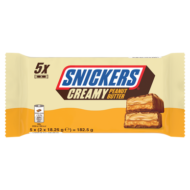 Barres chocolat Caramel cacahuètes SNICKERS x5