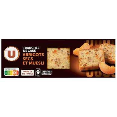 Tranches de cakes abricots & muesli  270g