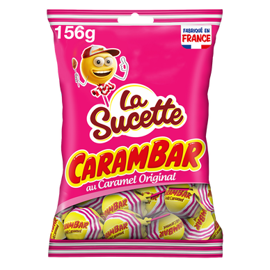 Bonbons Sucetes Caramel CARAMBAR - Sachet de 156g