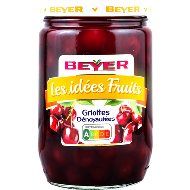 Griottes dénoyautées au sirop BEYER, 320g