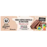 Crêpes dentelles de Bretagne enrobées chocolat au lait UDNR 100g
