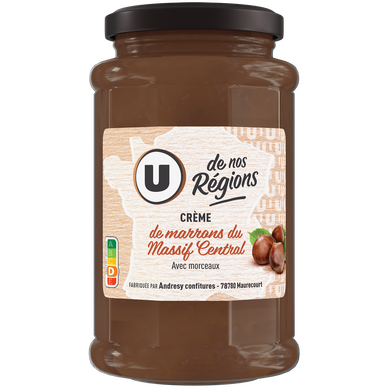 Crème de marrons du Massif Central avec morceaux  270g