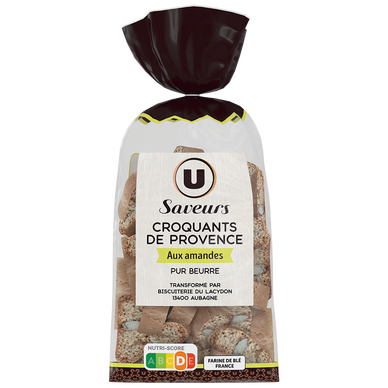 Biscuits Croquants de Provence aux amandes pur beurre - 300g