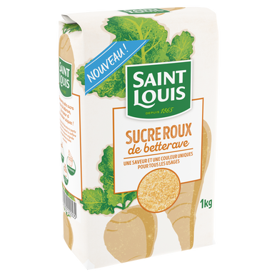 Sucre roux de betterave SAINT LOUIS sachet 1kg