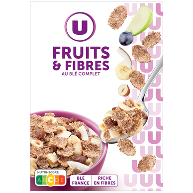 Céréales fruits et fibres  boîte de 500g