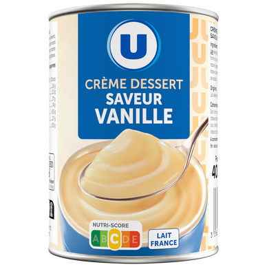 Crème dessert saveur vanille  400g