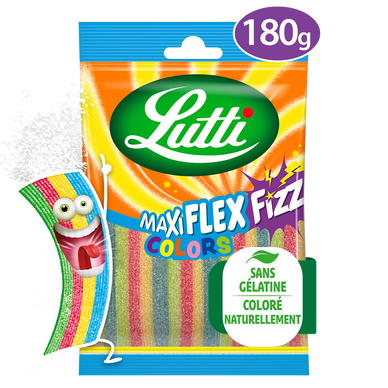 Bonbons Maxiflex fizz colors LUTTI, sachet 180g