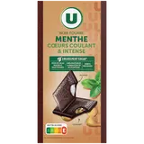 Chocolat noir fourré bi texture menthe  Tablette de 130g