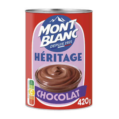 Crème dessert chocolat MONT BLANC, boîte héritage 420g