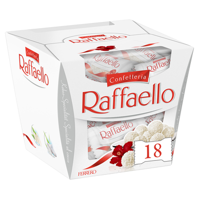 Confiserie chocolat Ballotin Bouchées noix de coco amandes RAFFAELLO -180g