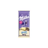 Chocolat blanc aux morceaux de biscuits Oréo MILKA - 2 tablettes de 100g