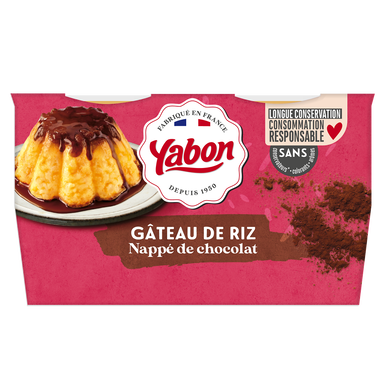Gâteau de riz au chocolat YABON, 4x125g