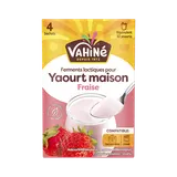 Ferments lactiques pour yaourt fraise VAHINE x4 16g
