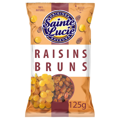 Raisins bruns SAINTE LUCIE, 125g