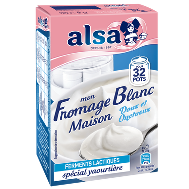 Préparation Fromage Blanc ALSA 4 sachets 8g