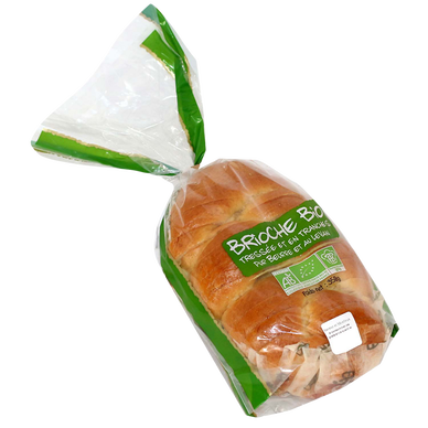Brioche tranchée pur beurre, BIO, 1 pièce, 350g