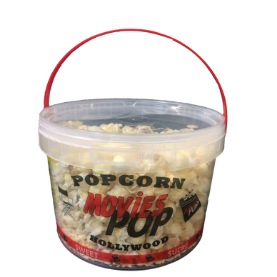 Maïs grillé Pop Corn sucré, MOVIES POP, seau 250g