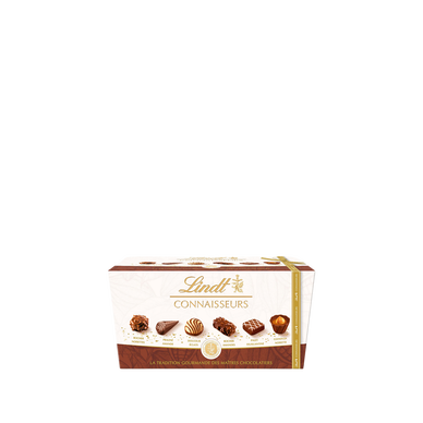 Confiserie chocolat Connaisseurs assortiment 18 bouchées LINDT boîte 183g
