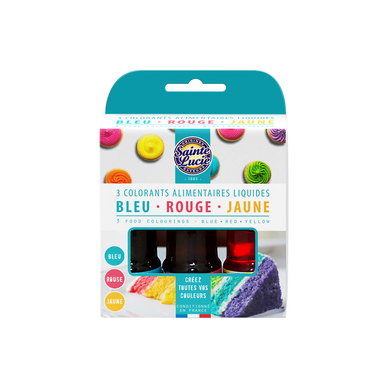 Assortiment de 3 colorants alimentaires