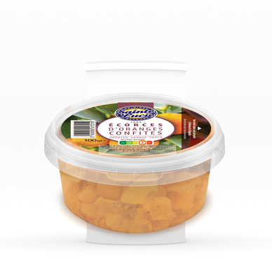 Lamelles écorces d'oranges SAINTE LUCIE, 100g