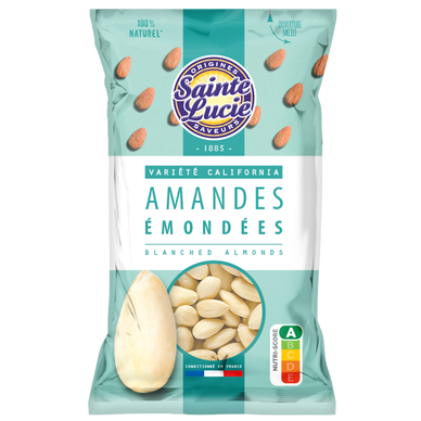 Amandes California entière SAINTE LUCIE, 125g