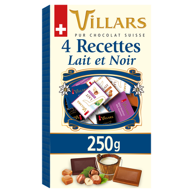 Assortiment de mini Chocolat au lait & noir, VILLARS, 250g