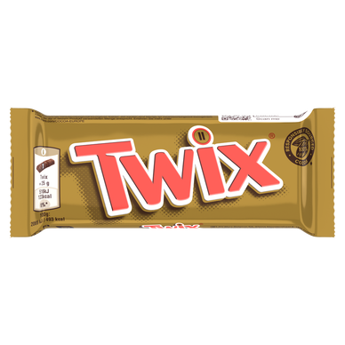 Barre chocolat Biscuit caramel TWIX 50g