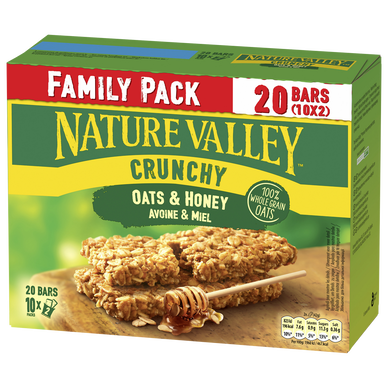 Barre céréales crunchy avoine & miel NATURE VALLEY x10 420g