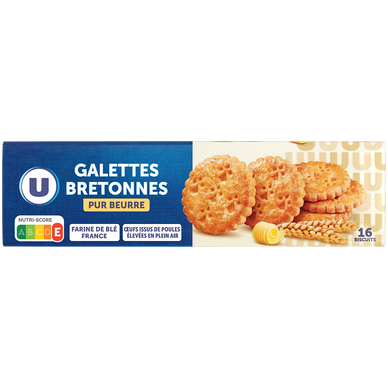 Galettes Bretonnes pur beurre U, 125g