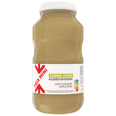 Dessert fruitier pomme/poire allégée PRIX MINI, bocal 720g