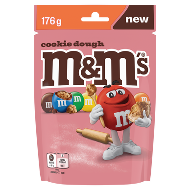 Bonbons chocolat cookie dough M&M'S - pochon 176g