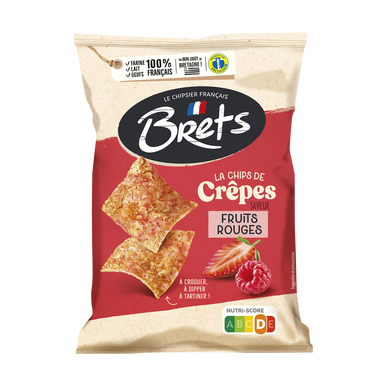 Chips de crêpes fruits rouges BRETS 100g