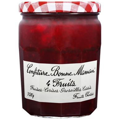 Confiture 4 fruits rouges BONNE MAMAN, 750g