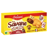Gâteau marbré P'tit SAVANE léo l'hippo coeur Chocolat BROSSARD, x5, 150g