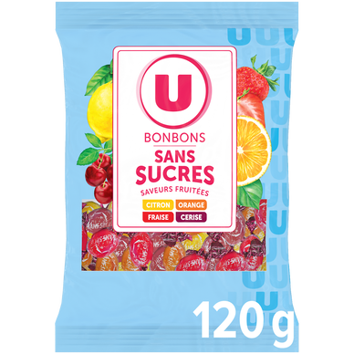 Bonbons fruits stévia sans sucres U 120g