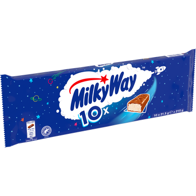 Bouchées chocolat MILKY WAY pack barres x10 215g