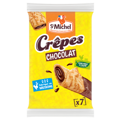Crêpes fourrée chocolat SAINT MICHEL x7 202g
