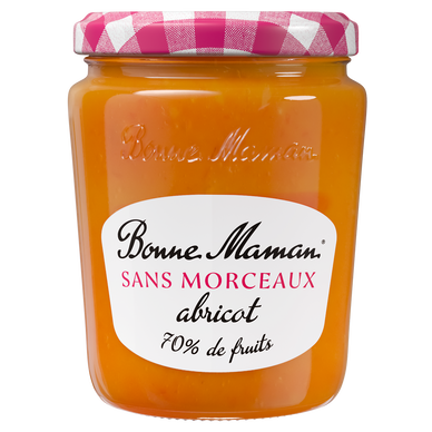 Confiture sans morceaux abricot BONNE MAMAN,  bocal 310g