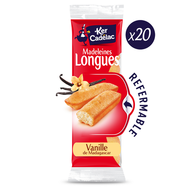 Madeleines longues vanille KER CADELAC x20 220g