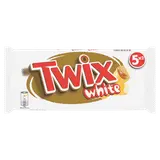 Biscuit nappage caramel enrobé chocolat blanc TWIX x5 230g