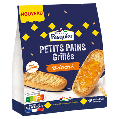 Petits pains grillés briochés PASQUIER 225g